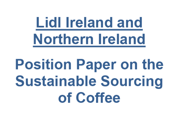 Position Paper on the Sustainable Sourcing of Coffee
